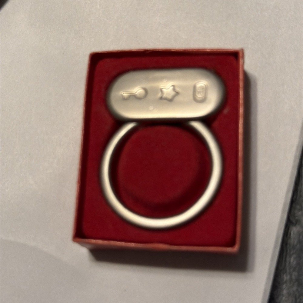 Weight Watchers 10 Pound Milestone Loss Keychain Key Fob Award Silvertone W/Box